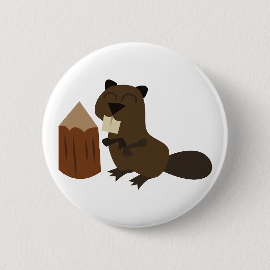 Badge Rond 5 Cm Beaver (Devant)