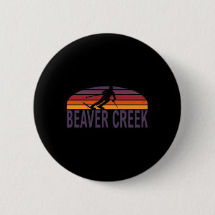 Badge Rond 5 Cm Beaver Creek Colorado Usa Station de ski Snowboard