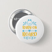 Badge Rond 5 Cm Bébé à bord (Devant & derrière)