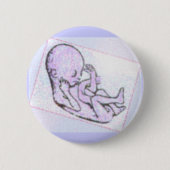 Badge Rond 5 Cm bébé à naître (Devant)