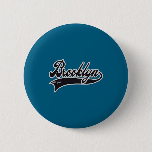 Badge Rond 5 Cm Bébé Brooklyn New York  (Devant)