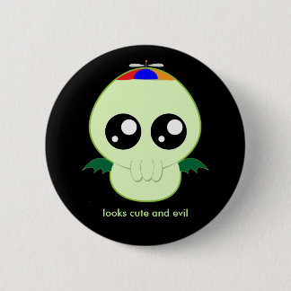 Badge Rond 5 Cm Bébé Cthulhu