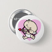 Badge Rond 5 Cm Bébé Cupidé Aimant Boutons D'Amour (Devant & derrière)