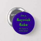 Badge Rond 5 Cm Bébé de Baywick (Devant & derrière)