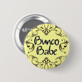 Badge Rond 5 Cm Bébé de Bunco avec le bouton de remous (Devant & derrière)