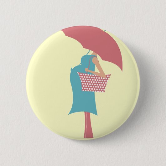 Badge Rond 5 Cm bébé de douche (Devant)