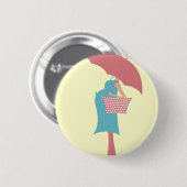 Badge Rond 5 Cm bébé de douche (Devant & derrière)