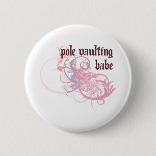 Badge Rond 5 Cm Bébé de saut à la perche