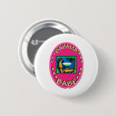 Badge Rond 5 Cm Bébé des Bahamas (Devant & derrière)