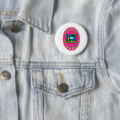 Badge Rond 5 Cm Bébé des Bahamas (En situation)