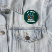 Badge Rond 5 Cm Bébé Dinosaure 5 Anniversaire (En situation)