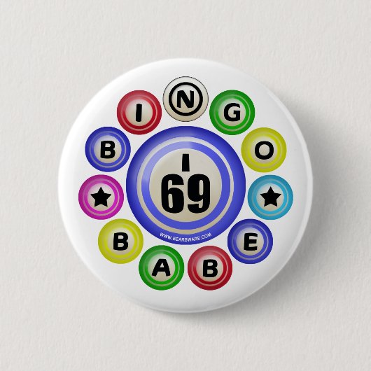 Badge Rond 5 Cm Bébé du bingo-test I69 (Devant)