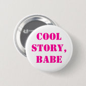 Badge Rond 5 Cm Bébé frais d'histoire (Devant & derrière)