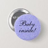 Badge Rond 5 Cm BÉBÉ Garçon à l'intérieur ! texte (Devant & derrière)
