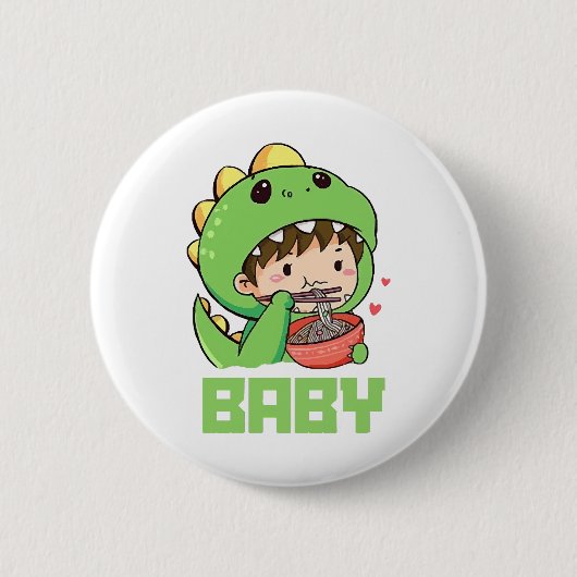 Badge Rond 5 Cm bébé godzilla (Devant)