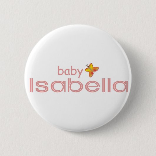 Badge Rond 5 Cm Bébé Isabella (Devant)