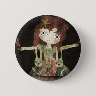 Badge Rond 5 Cm Bébé j'ai besoin que tu rentres à la maison Lapin