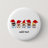 Badge Rond 5 Cm Bébé Noël (Devant)