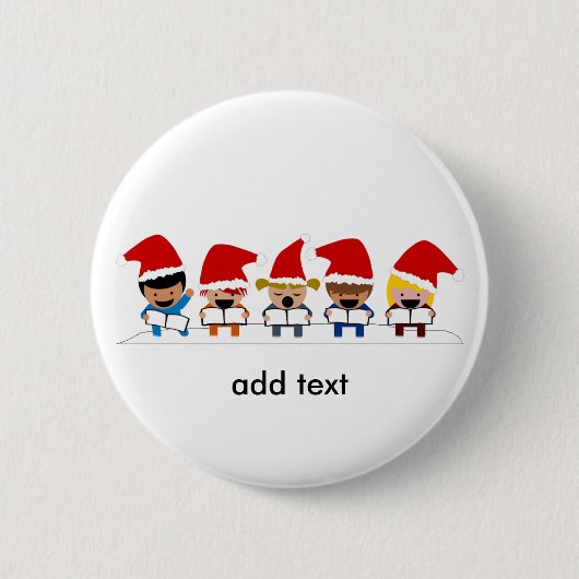 Badge Rond 5 Cm Bébé Noël (Devant)