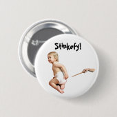 Badge Rond 5 Cm Bébé Stinkefy !-bouton (Devant & derrière)