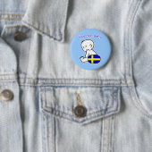 Badge Rond 5 Cm Bébé suédois (En situation)