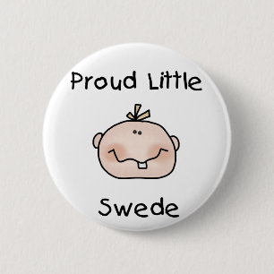 Badge Rond 5 Cm Bébé suédois fier de garçon