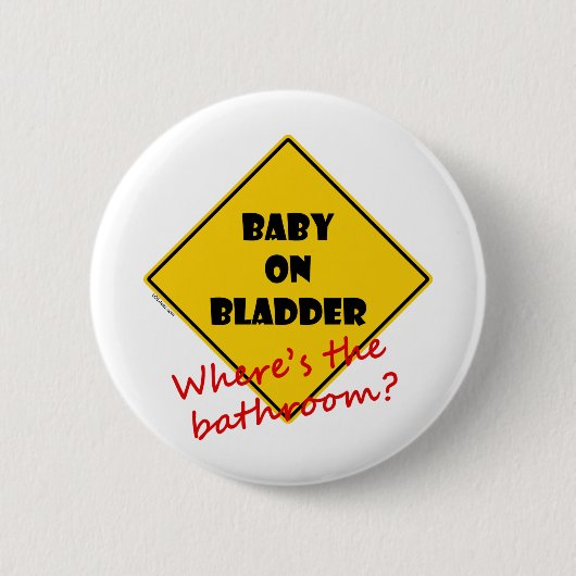 Badge Rond 5 Cm Bébé sur la vessie (Devant)