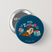 Badge Rond 5 Cm Bébé Taz| Petite terreur (Devant & derrière)