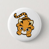Badge Rond 5 Cm Bébé Tiger Cutie (Devant)