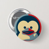 Badge Rond 5 Cm Bébé Tux Linux (Devant & derrière)