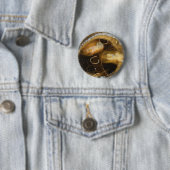 Badge Rond 5 Cm Bébés dans l'espace (En situation)