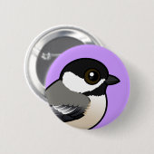 Badge Rond 5 Cm Bécasseau à cou noir (Devant & derrière)