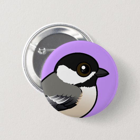 Badge Rond 5 Cm Bécasseau à cou noir (Devant & derrière)