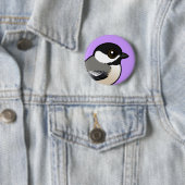 Badge Rond 5 Cm Bécasseau à cou noir (En situation)