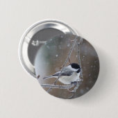 Badge Rond 5 Cm Bécasseau noir - Songbird (Devant & derrière)