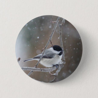Badge Rond 5 Cm Bécasseau noir - Songbird