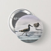 Badge Rond 5 Cm Bécasseaux (Devant & derrière)