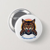 Badge Rond 5 Cm Become Ungovernable Cat (Devant & derrière)