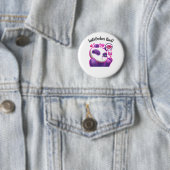 BADGE ROND 5 CM BÉCOTEZ-VOUS MOI (En situation)