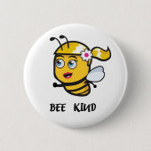BADGE ROND 5 CM BEE    KINDBEE (Devant)