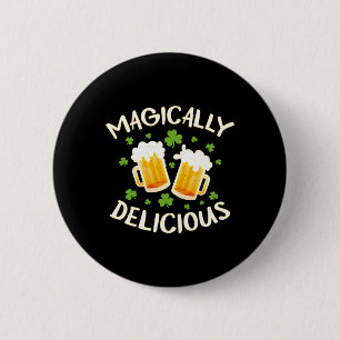 Badge Rond 5 Cm Beer Boire Magiquement Délicieux Irish Team St