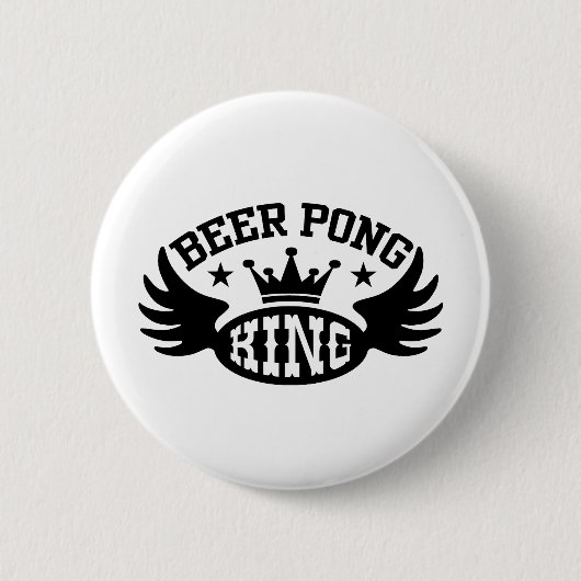 Badge Rond 5 Cm Beer Pong King (Devant)