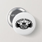 Badge Rond 5 Cm Beer Pong King (Devant & derrière)
