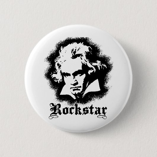 Badge Rond 5 Cm Beethoven (Devant)