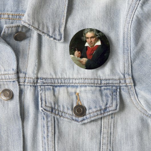 Badge Rond 5 Cm beethoven (En situation)