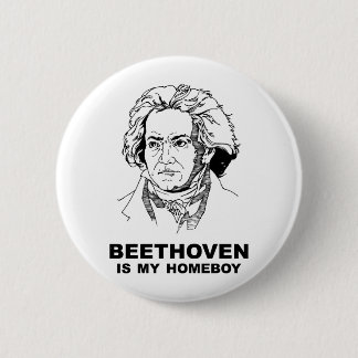 Badge Rond 5 Cm Beethoven