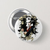 Badge Rond 5 Cm Beethoven (Devant & derrière)