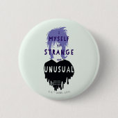 Badge Rond 5 Cm Beetlejus | Lydia Graphisme "étrange et inhabituel (Devant)