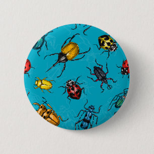 Badge Rond 5 Cm Beetles