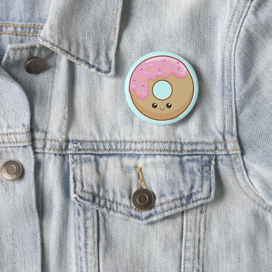 Badge Rond 5 Cm Beignet (En situation)